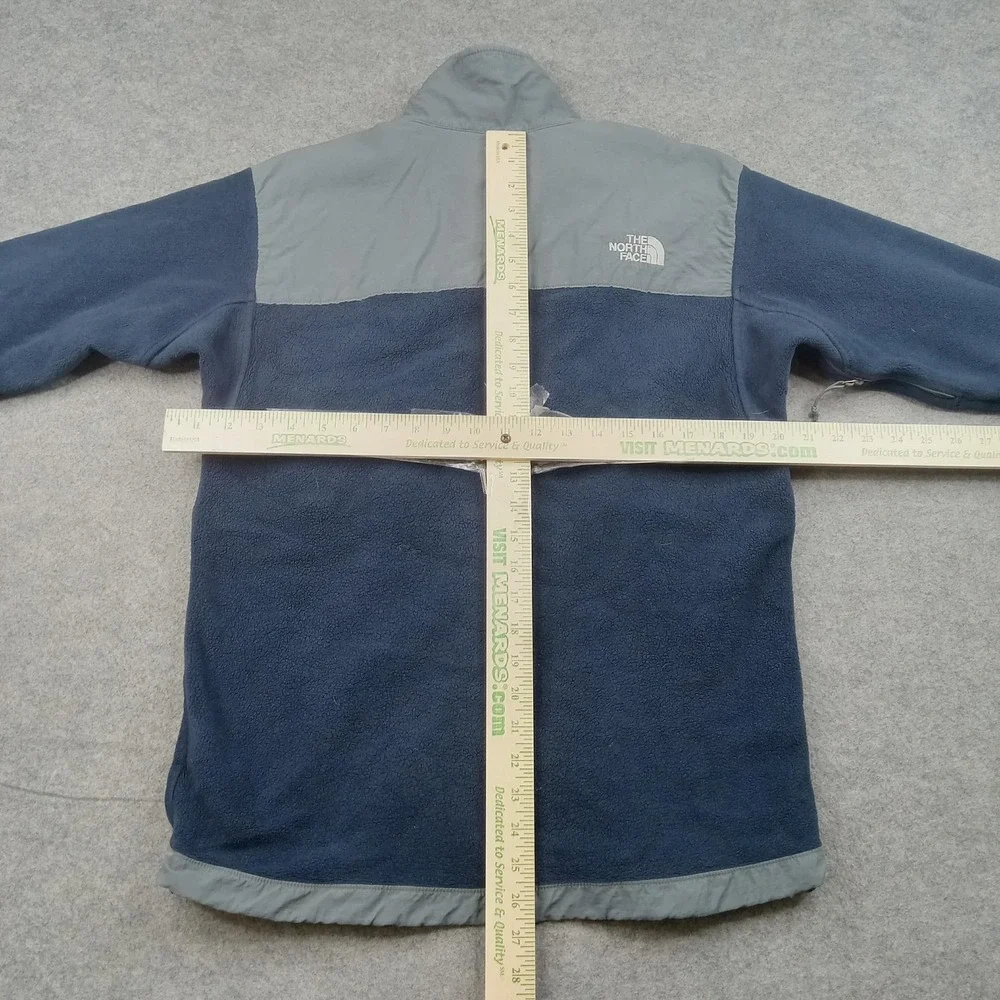 North Face Jacket Mens‎ Small Blue Gray Fleece Polartec Full Zip Windbreaker